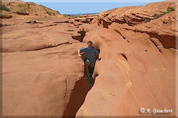 Felsspalte in den Lower Antelope